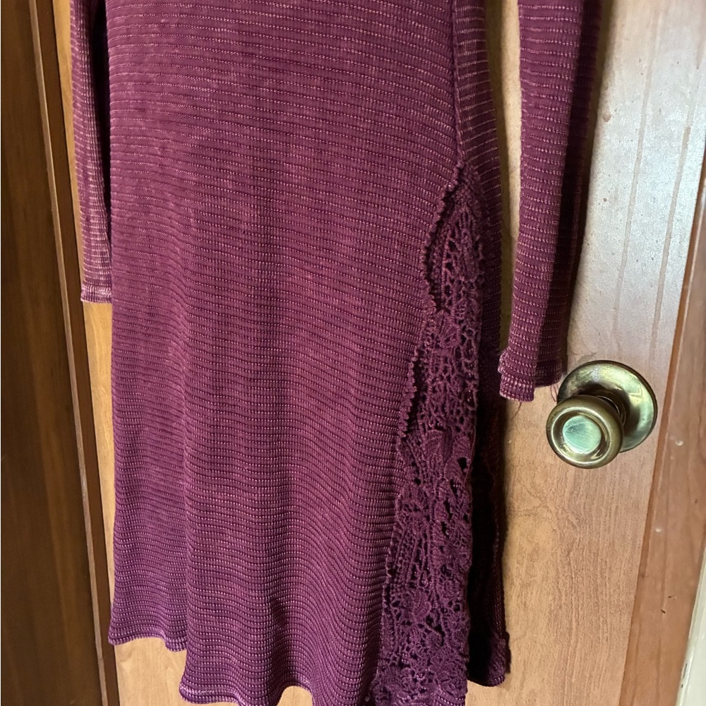 able Burgundy Knit Dress Size Small Grunge